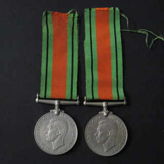 3 WWII Defence medals, 1 missing suspension bar,