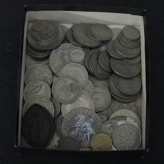 A collection of various British coins