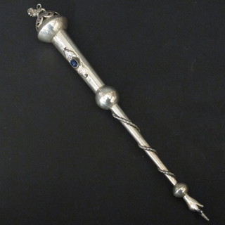 A Russian silver Torah Pointer, marked 84 1873