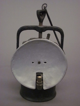 A large carbide inspection lamp by Premier Lamp Co.