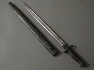 A 1907 Wilkinson patent bayonet and scabbard
