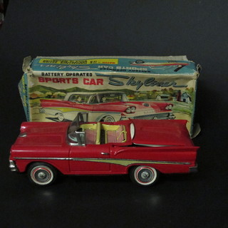 A Kosuge Japan tin plate battery operated model Sky Liner  sports car, boxed,
