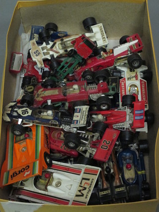 A collection of various model racing cars