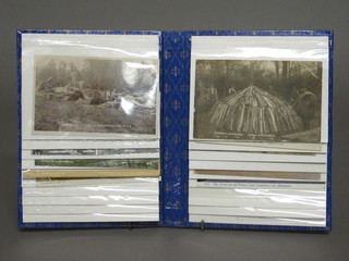 An album of various postcards