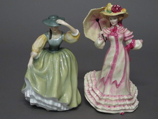 A Royal Doulton figure - Buttercup HN2309, together with 1  other Spring Time HN3477, f,