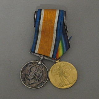 A pair British War medal and Victory medal to 42874A Corporal  R Dawson C OF HRS