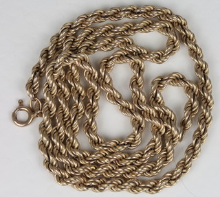 A gilt metal rope chain