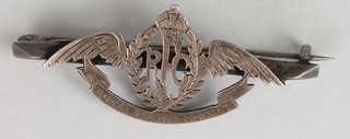 A gold and silver Royal Flying Corps Sweetheart's brooch