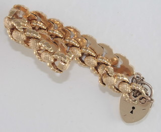 A gilt metal bracelet