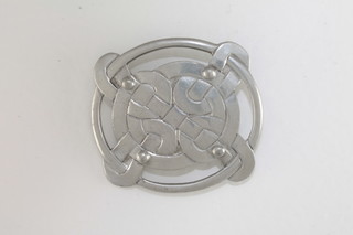 A Liberty's pewter brooch, reverse marked Liberty's Pewter  Made in England