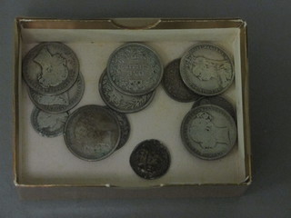 2 Victorian silver Maundy thruppence, 3 Victorian silver sixpences and 7 Victorian silver shillings