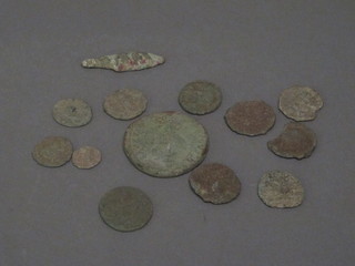 A collection of early hammered copper coins