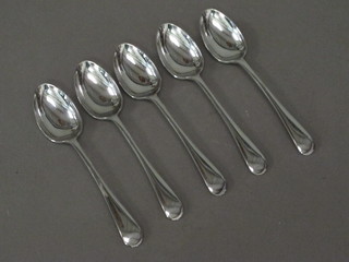 A set of 5 silver Old English pattern teaspoons Sheffield 1911, 3  ozs