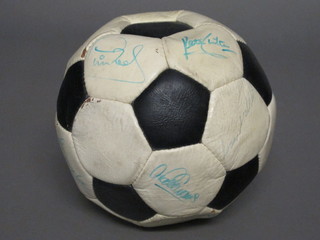A G B Super Star football signed by Ray Clemence and other numerous signatures