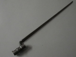 An 18th Century socket bayonet with 17" blade