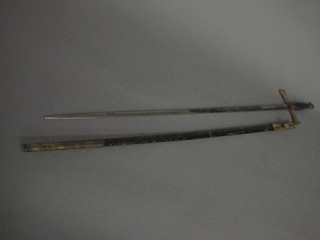 A Knights Templar sword by Wilkinson sword with detachable  grip