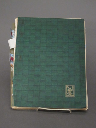 A stock book of Continental stamps