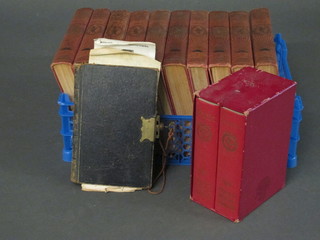 Volumes I-10 "The Great War of Europe", 2 volumes "Kemps Engineering Year Book 1976" and a leather bound ledger