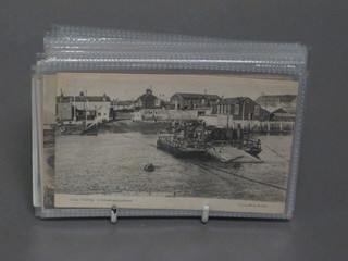 A black and white postcard of The Littlehampton Chain Ferry  and other postcards