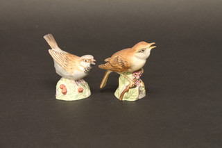 A Royal Worcester figure of a Swallow no. 3236 3" and do.  Nightingale no. 3337 3"