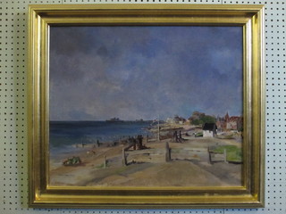 Francis Russell Flint, oil on canvas "Summers Morning,  Worthing West Sussex" 20" x 24"  ILLUSTRATED FRONT COVER