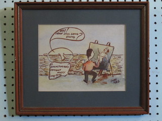 A humerous Chad cartoon picture "Wot Chad Still Going Strong" dated  1982 6 1/2" x 8 1/2"