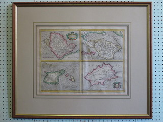 Gerhard Mercator, a map of The Isles of Jersey and Guernsey  13" x 18"