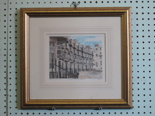 A limited edition coloured print "Royal Crescent Brighton" 6" x 7"