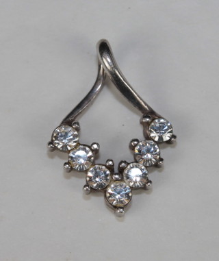 A pendant set diamonds