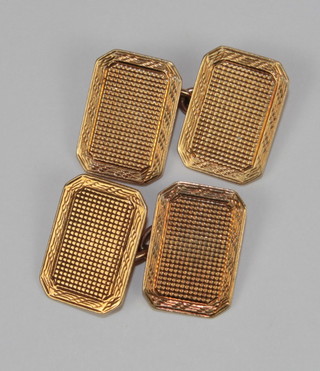 A pair of 18ct gold cufflinks