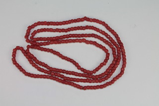A string of coral beads
