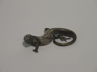 A silver plated figure of a lizard by Elkingtons 5"