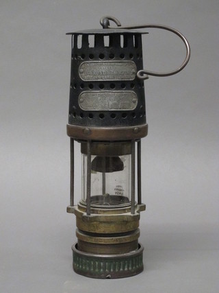 A miner's safety lamp - Ackroyds Lamp No.1   ILLUSTRATED