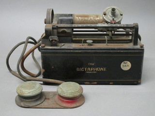 An American cylinder Dictaphone and 1 other