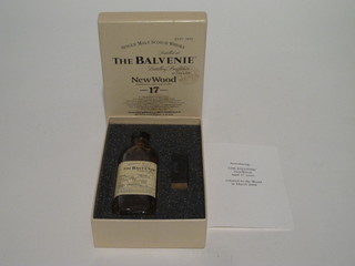 A limited release bottle of Balvenie New Wood 17 year old  whisky