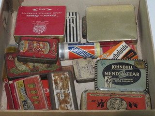 A collection of vintage BOAC and other tins etc