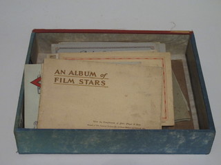 A collection of cigarette card albums
