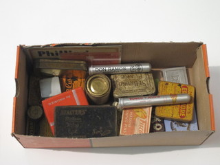 A collection of vintage tins
