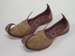 A pair of leather Turkish slippers