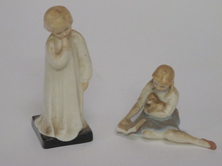 A Royal Doulton figure - My Pet HN2338 and 1 other Darling  HN1985