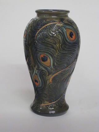 A 1996 Moorcroft vase decorated a Phoenix, the base impressed Moorcroft 10"  ILLUSTRATED