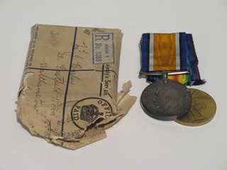 A pair to 67940 Acting Sgt. J R Bailey Royal Army Medical  Corps comprising British War medal and Victory medal contained in original cardboard box