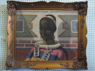 Tretchikoff, 2 coloured prints "African Ladies" 19" x 23"  contained in gilt frames