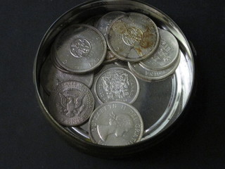 A collection of Canadian "silver" coins