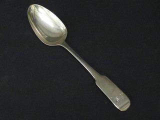 A George III Scots silver fiddle pattern table spoon, Edinburgh 1810 2 ozs