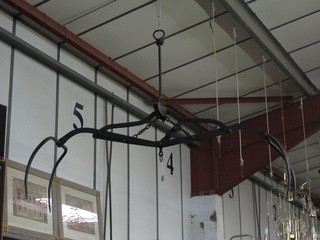An iron bale clamp