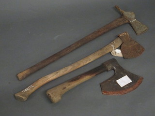 3 old axes