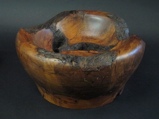 An Australian Red Gum turned wooden bowl 16"