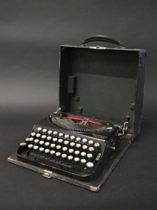 A Remmington portable manual typewriter