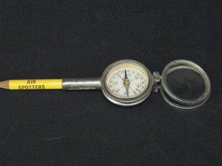An Ian Allen Air Spotters pencil incorporating a compass and  magnifying glass